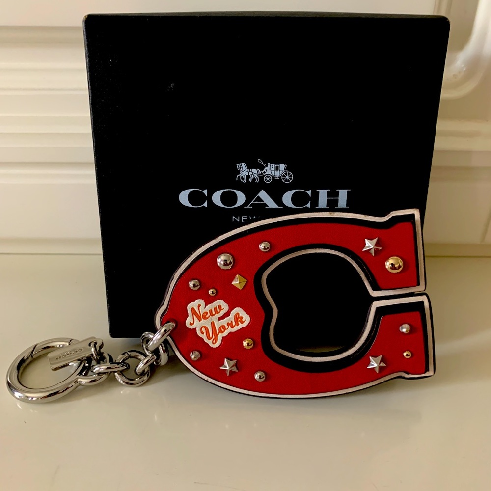Coach 🍎True Red Varsity C Bag Charm